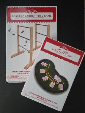 Holiday Time Ladder Toss & Mini Blackjack Set - Home Table Games NEW
